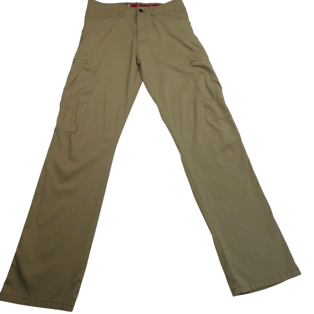 Wrangler Cargo Pants Mens 30x30 Tan Outdoor Series Nylon Spandex Stretch